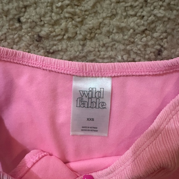 Target Pink Ribbed Swimsuit Set - Picture 4 of 4